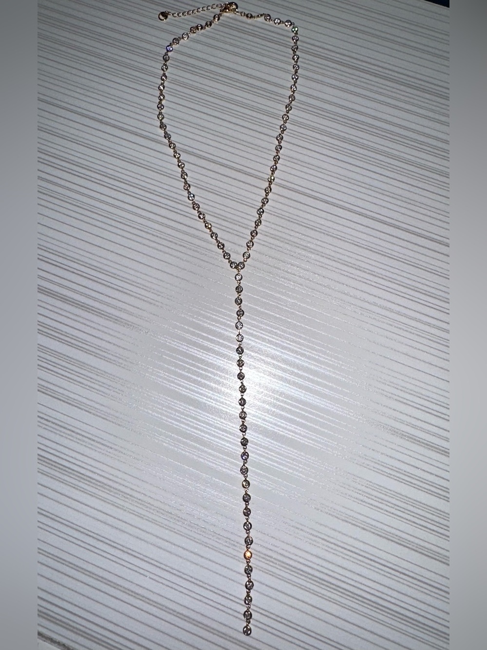 ✨ Lili Claspe Gold Diamond Reese Lariat Necklace ✨